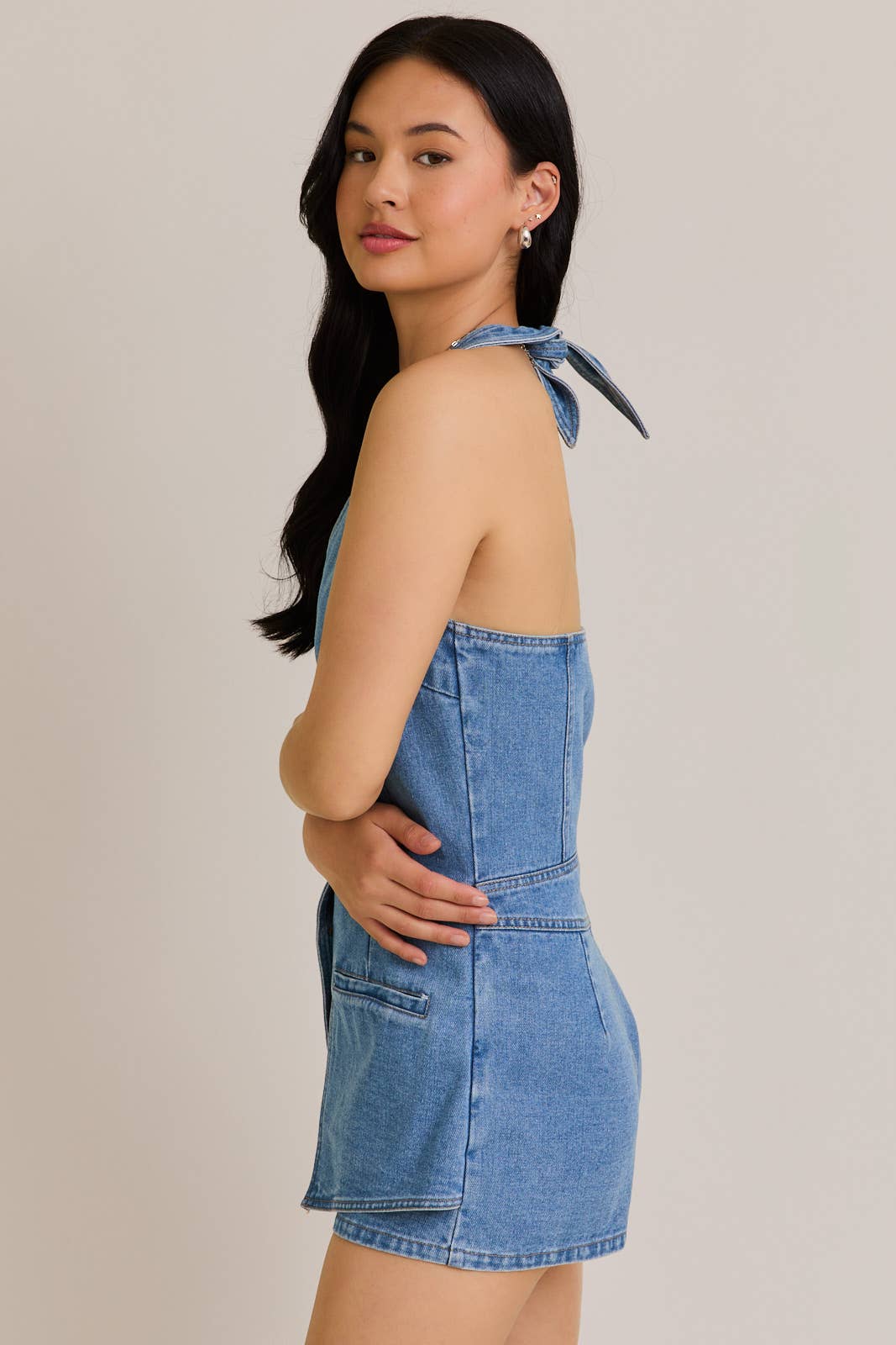 Blaire Denim Romper